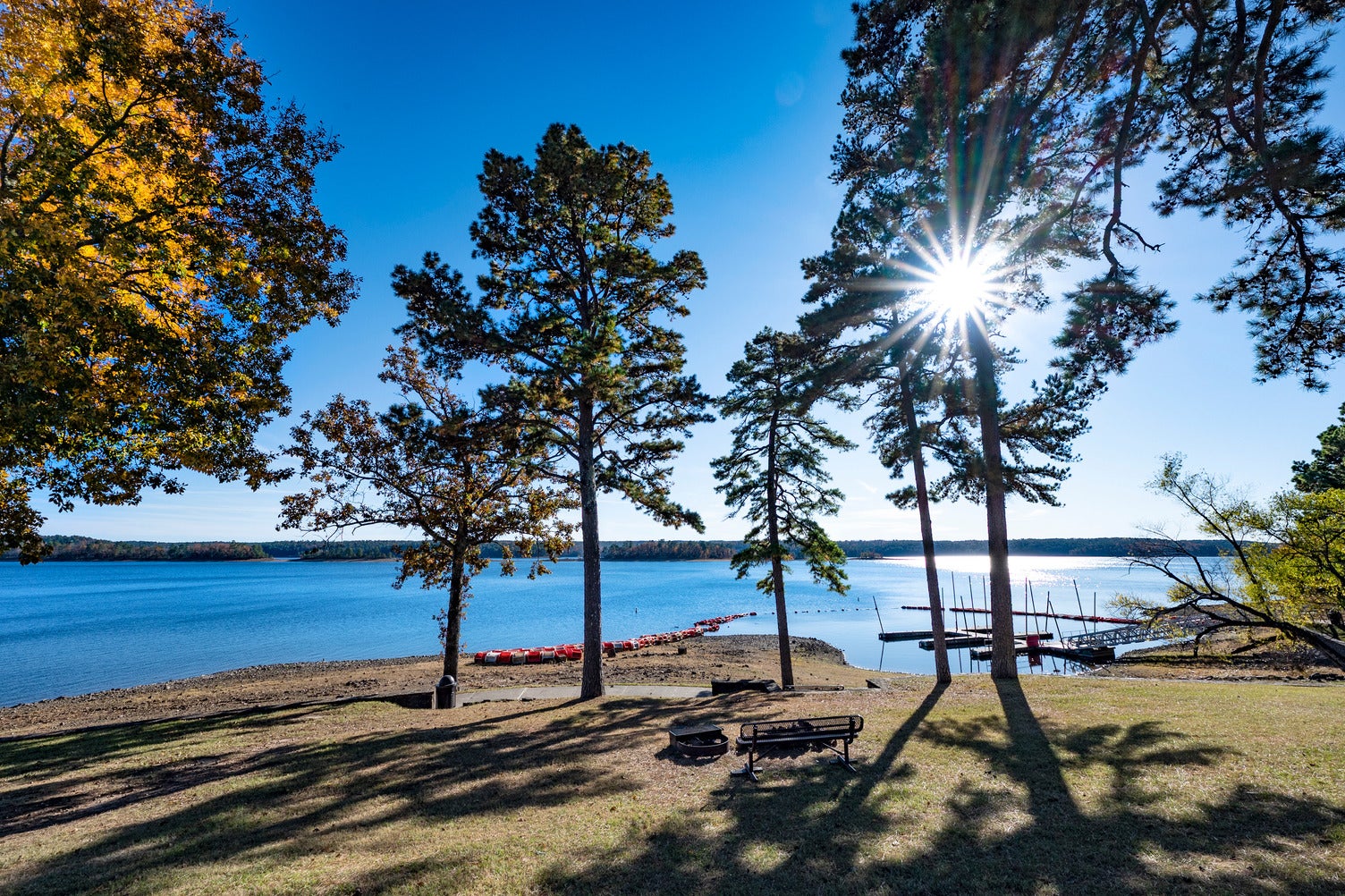 On the water during the eclipse